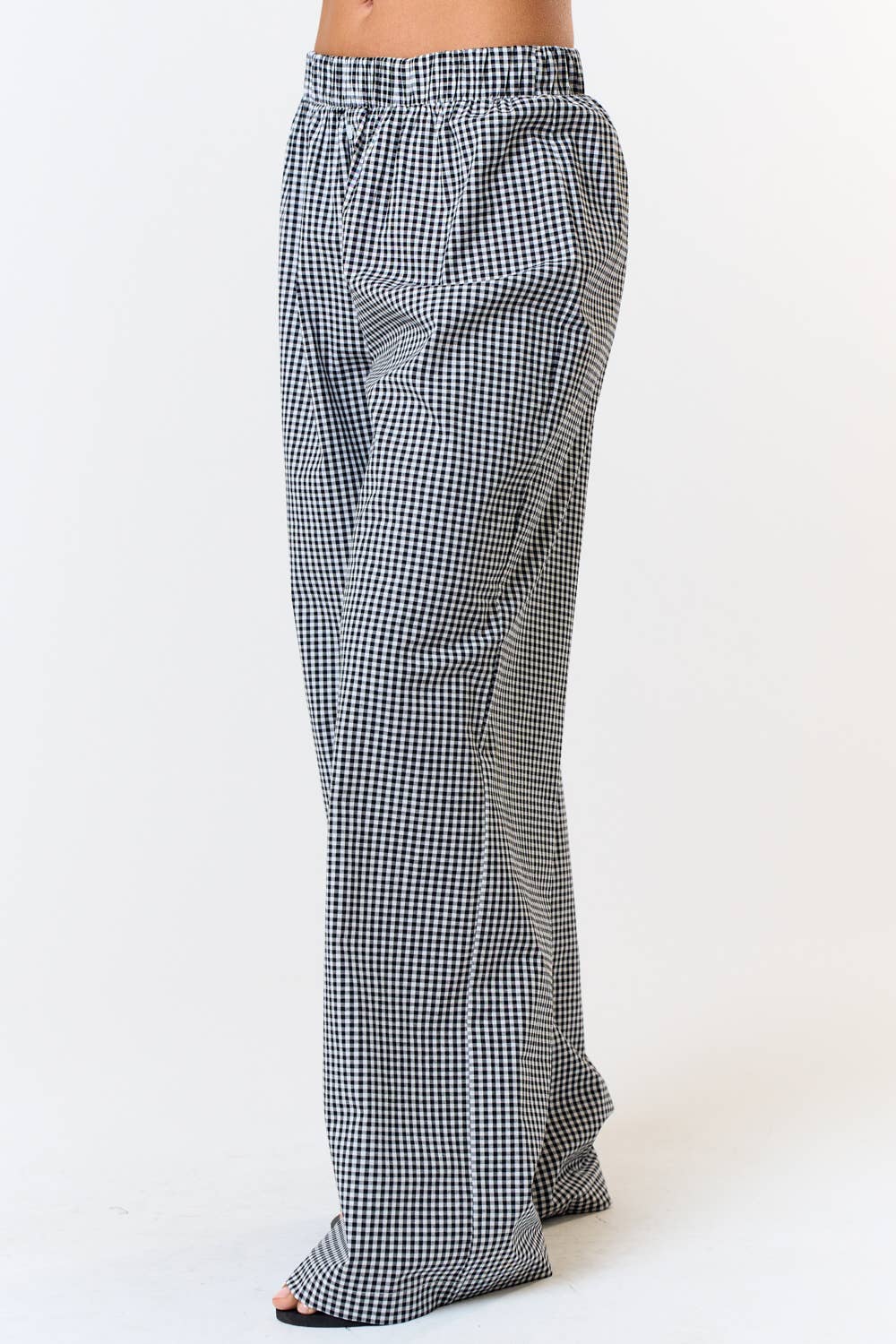 Gingham Wide Leg Lounge Pant | FINAL SALE