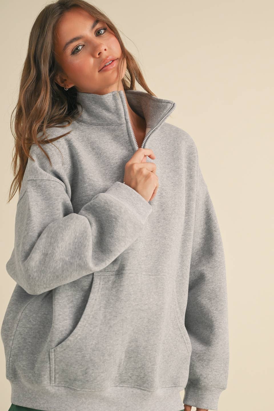 Fleece Oversized Pullover | Choose Color