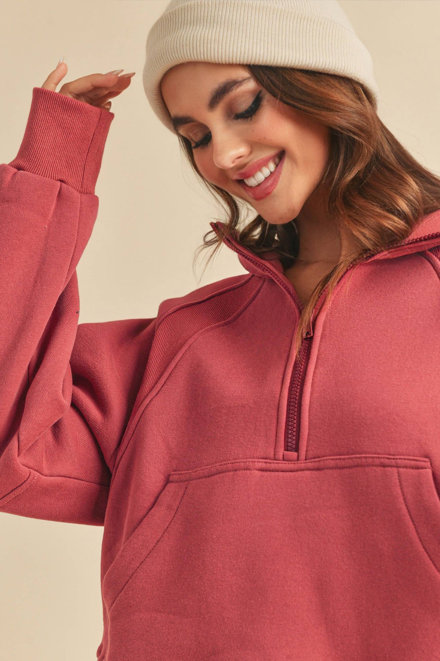 Elle Half Zip Sweatshirt