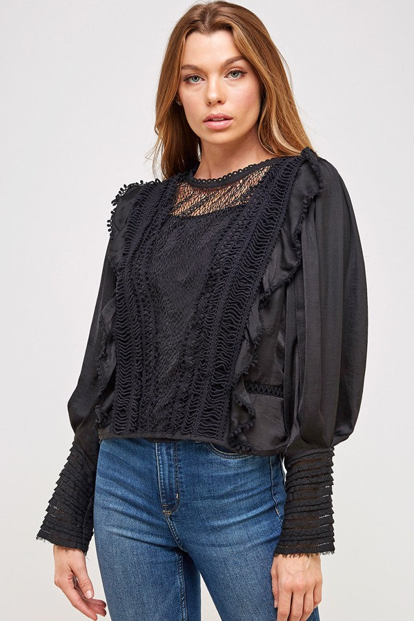 Fringe and Lace Top