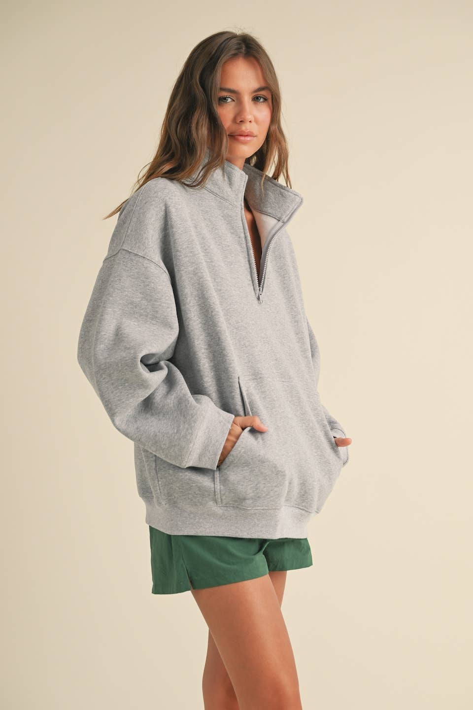 Fleece Oversized Pullover | Choose Color