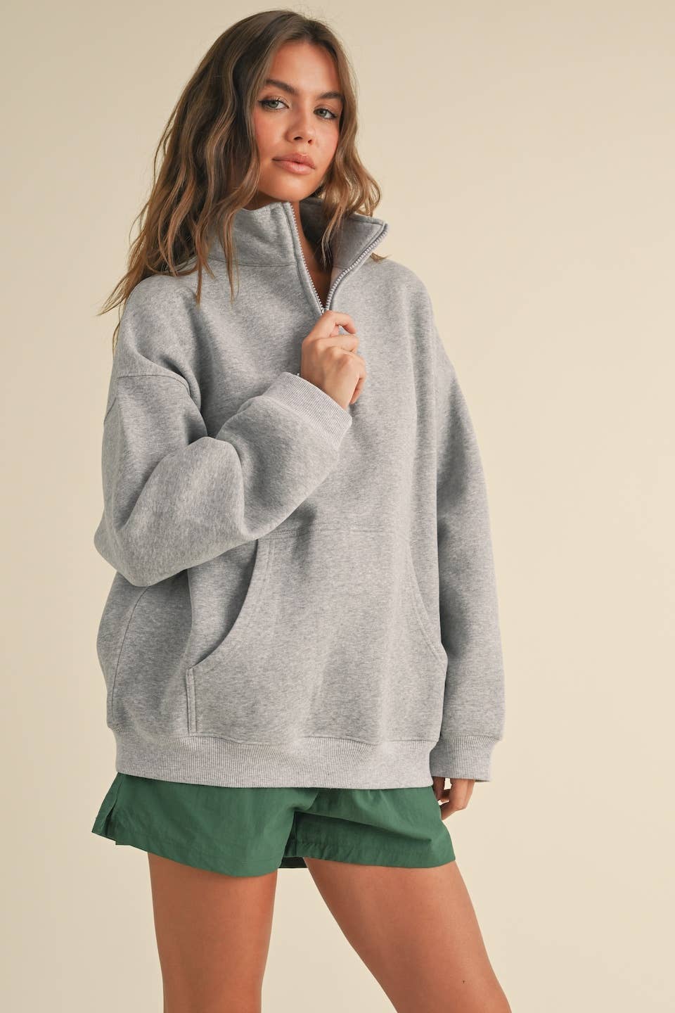 Fleece Oversized Pullover | Choose Color