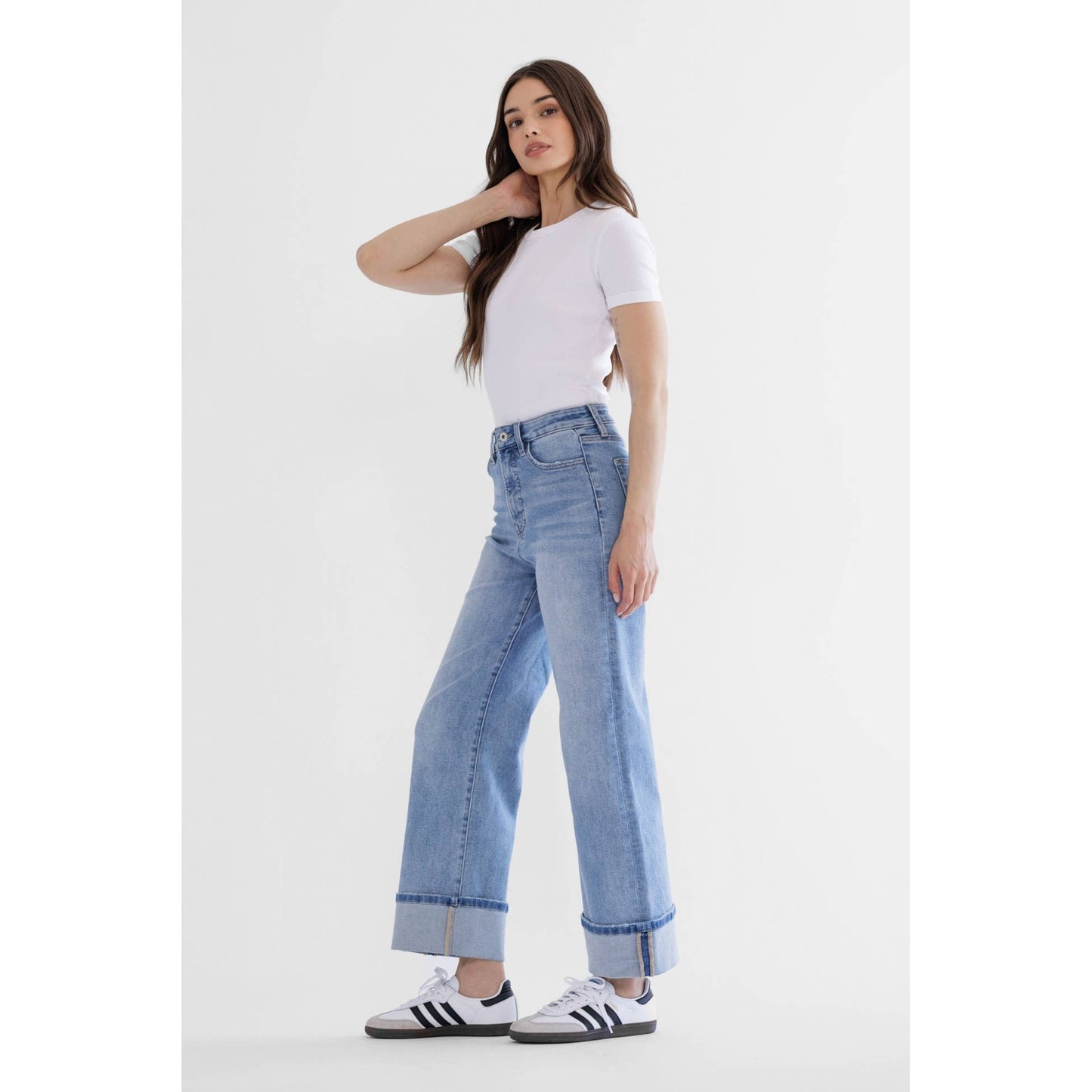 Mica Denim | Super High Wide Leg Jeans