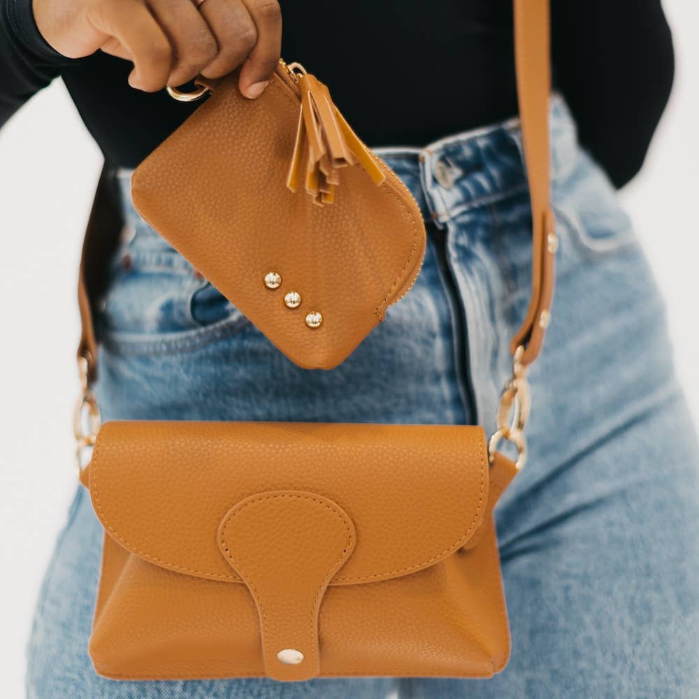 Khloe Vegan Leather Crossbody | Choose Color