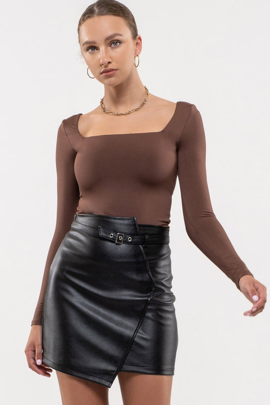 Rayna Faux Leather Skirt