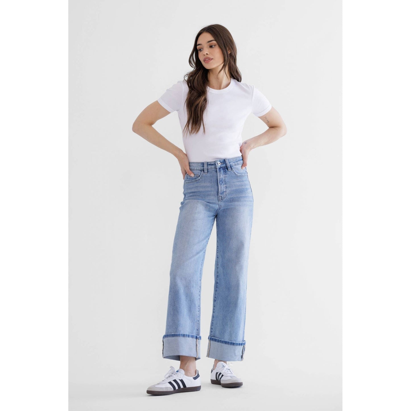 Mica Denim | Super High Wide Leg Jeans