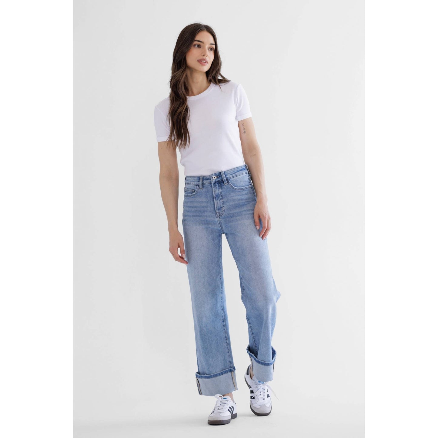 Mica Denim | Super High Wide Leg Jeans