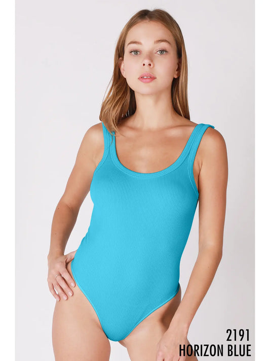 Seamless Ribbed Bodysuit | Choose Color