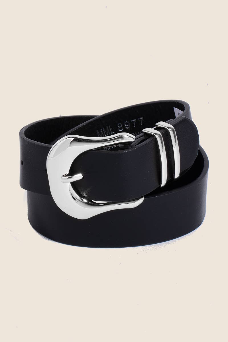 Classic Faux Leather Belt