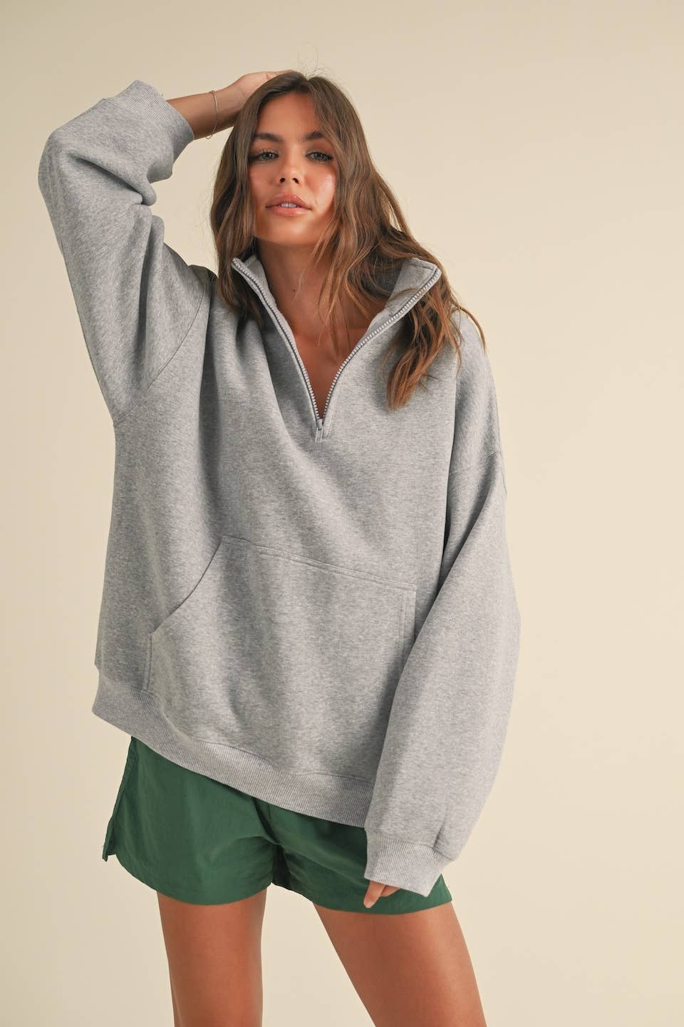 Fleece Oversized Pullover | Choose Color