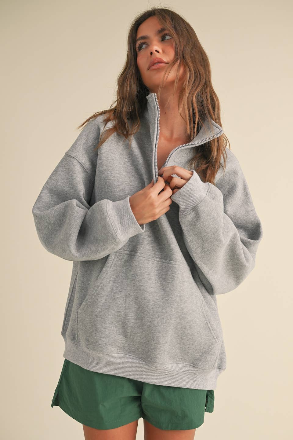 Fleece Oversized Pullover | Choose Color