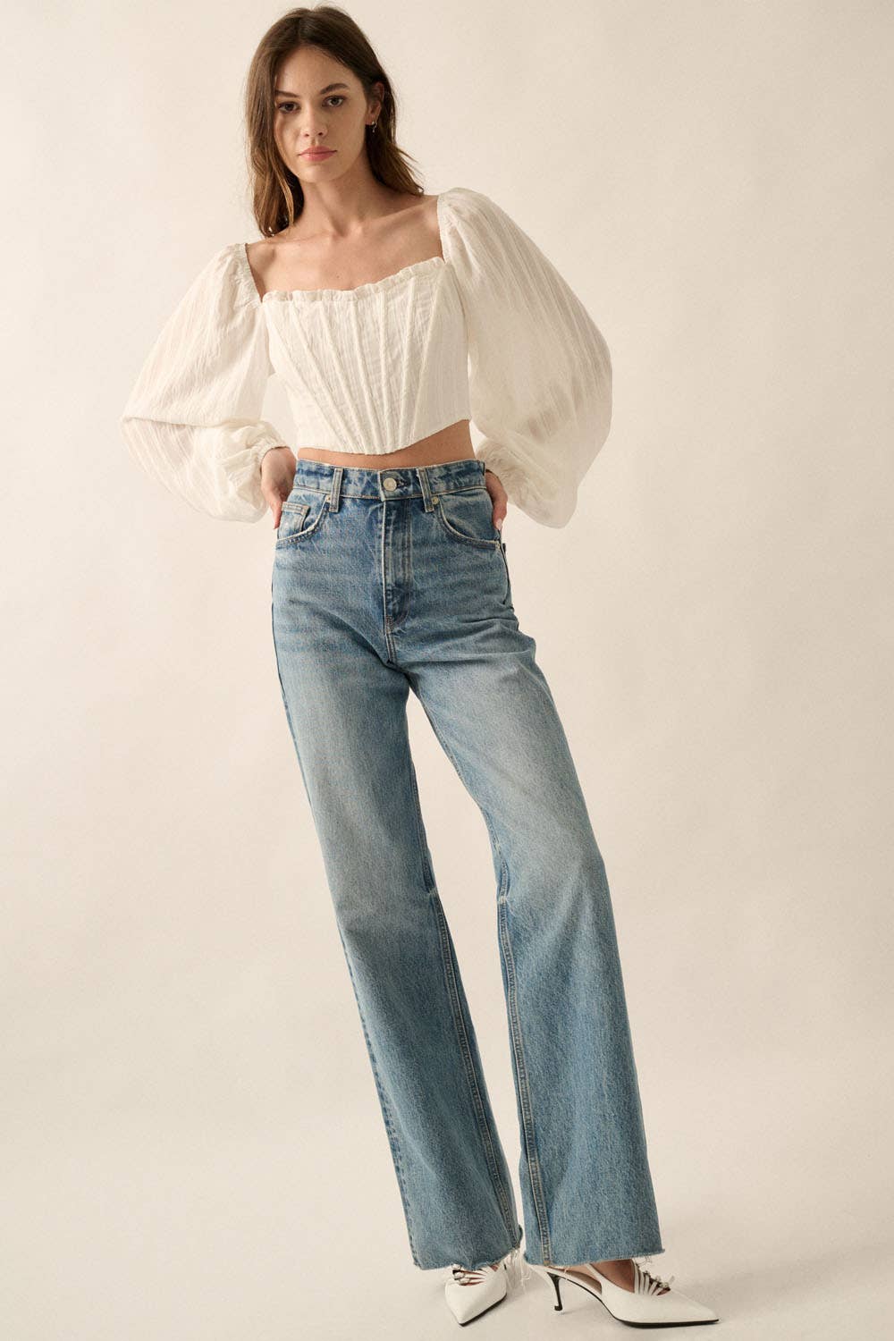 Kendal Cropped Corset Top