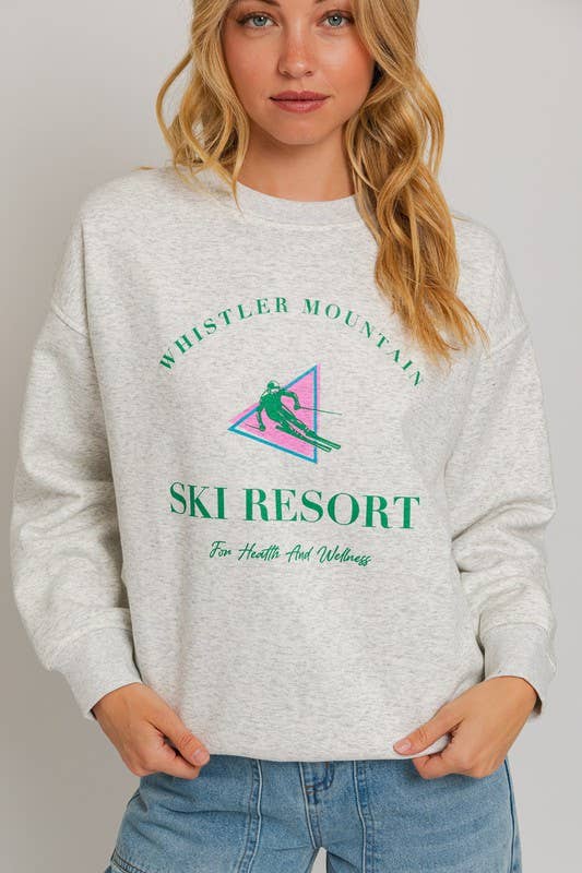 Ski Resort Fleece Sweatshirt