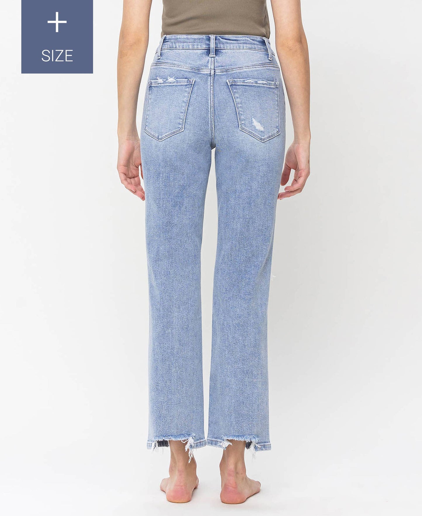 Plus 90's Super High Rise Straight Jeans