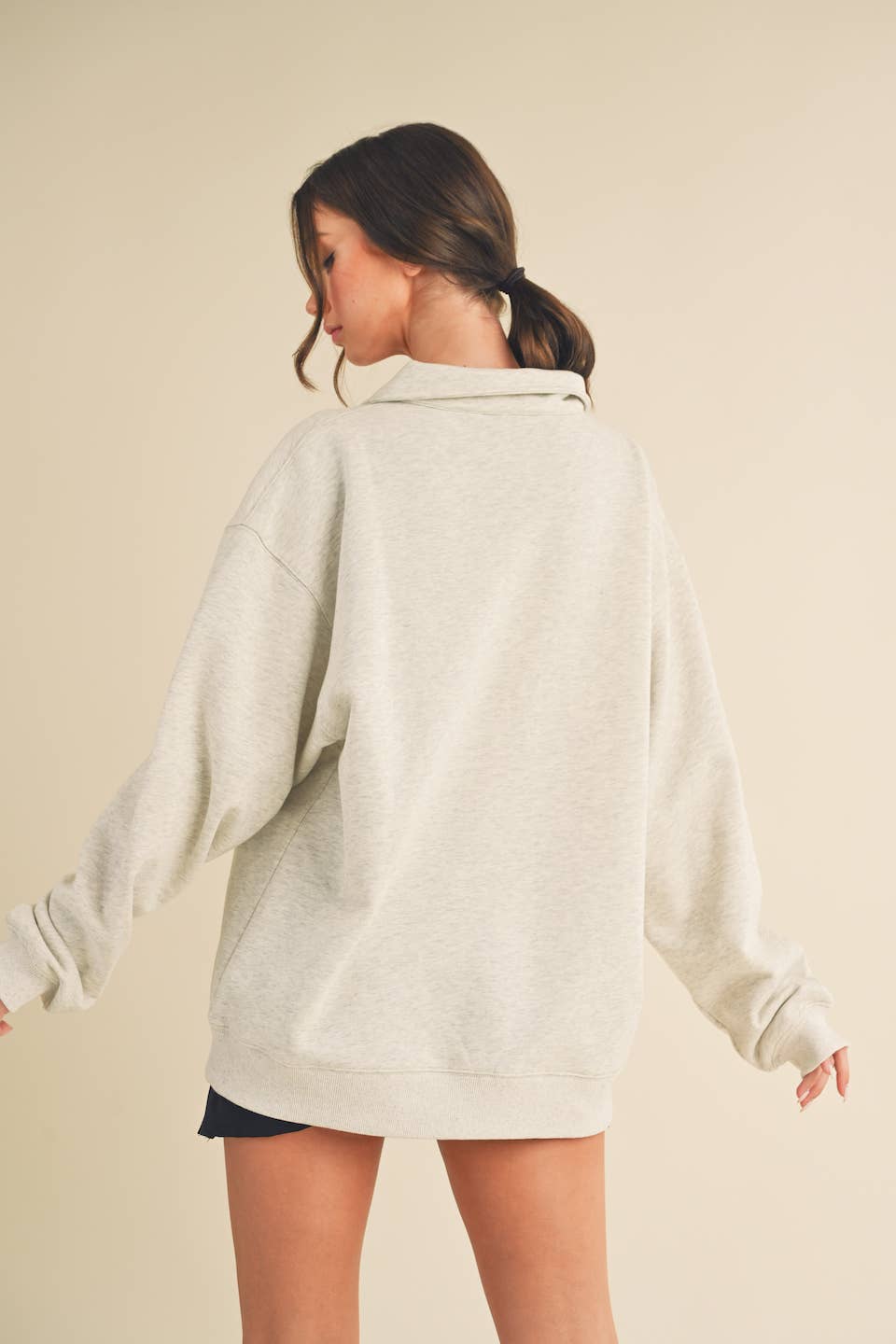 Cream Oversized Cozy Sweatshirt