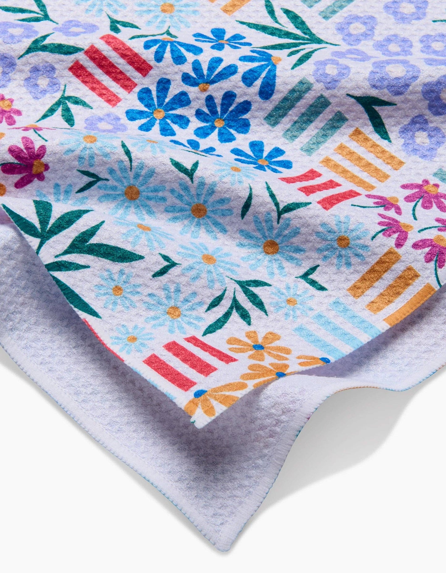 Geometry Floral Garden Tea Towel