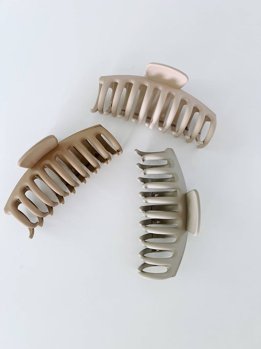 Hair Claw Clips - Neutrals | Choose Color