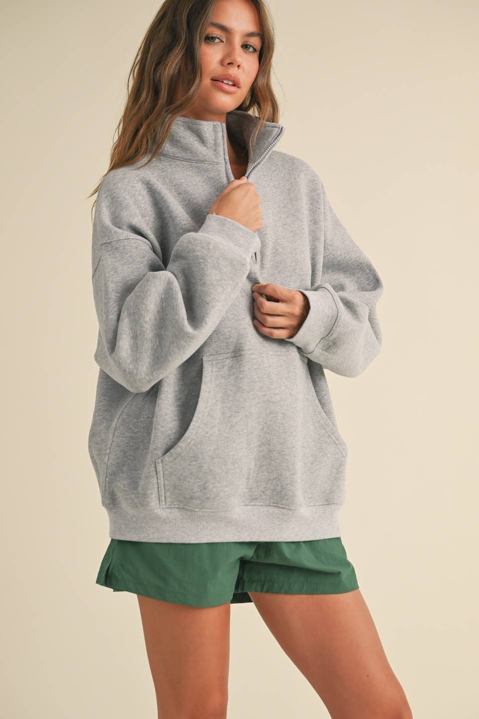 Fleece Oversized Pullover | Choose Color