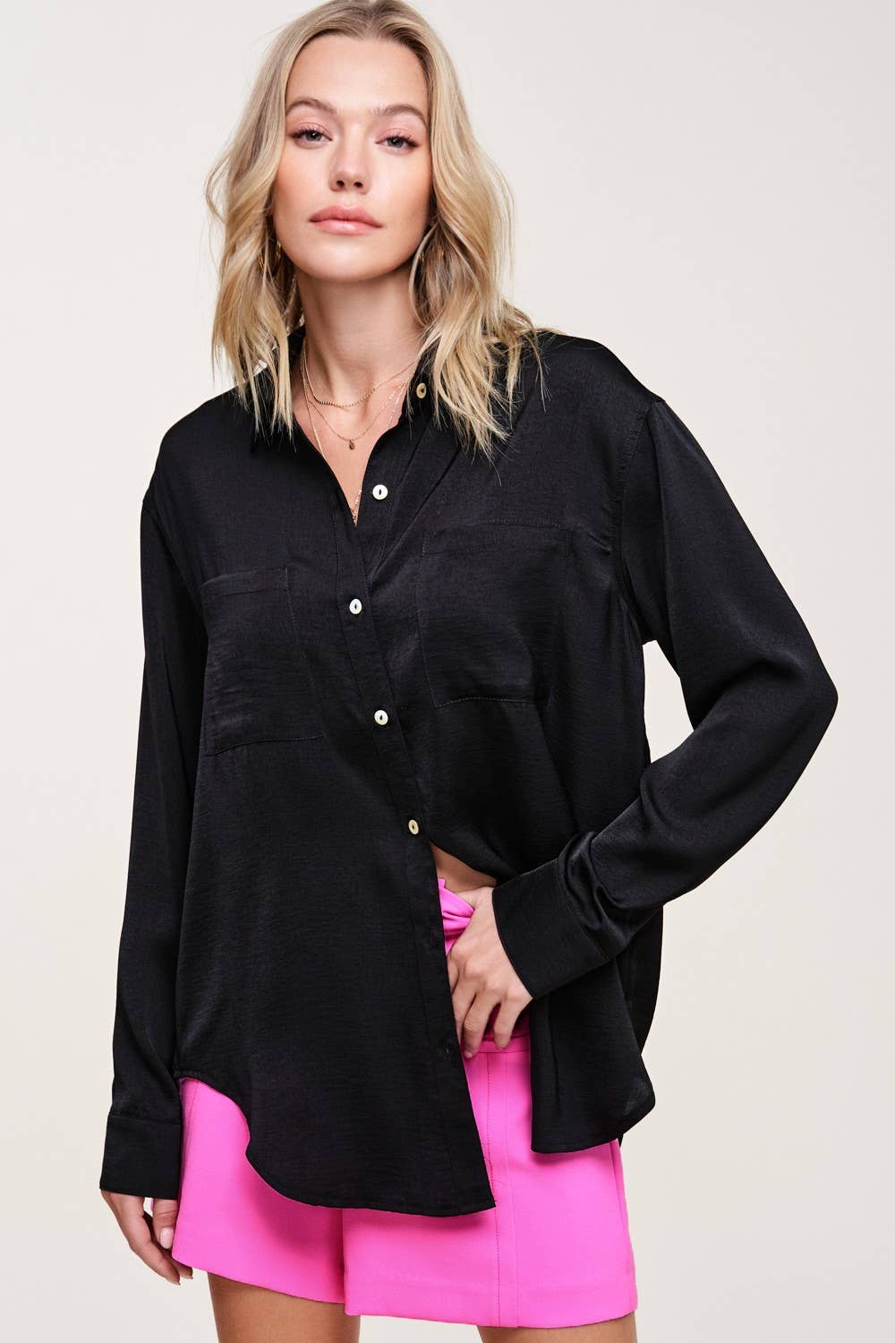 Mollie Button-Up Top | Choose Color