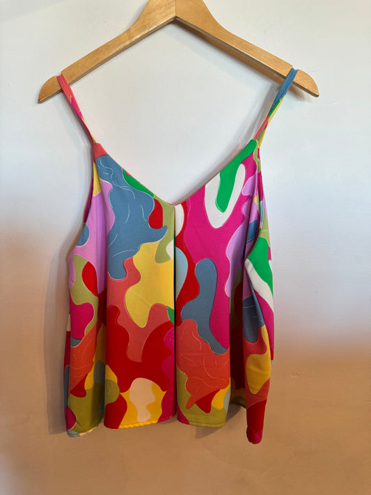 NWOT Colorful Tank