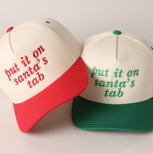 Put It On Santa's Tab Hat | Choose Color