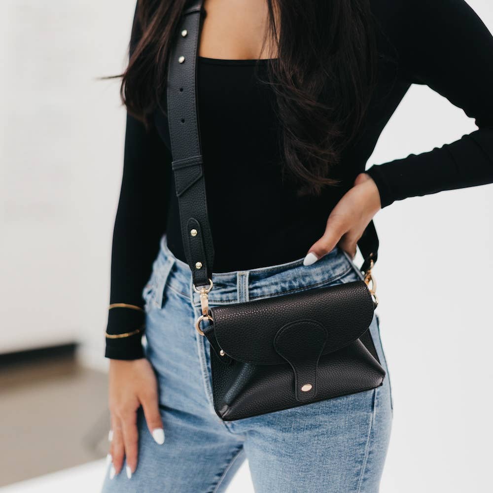 Khloe Vegan Leather Crossbody | Choose Color