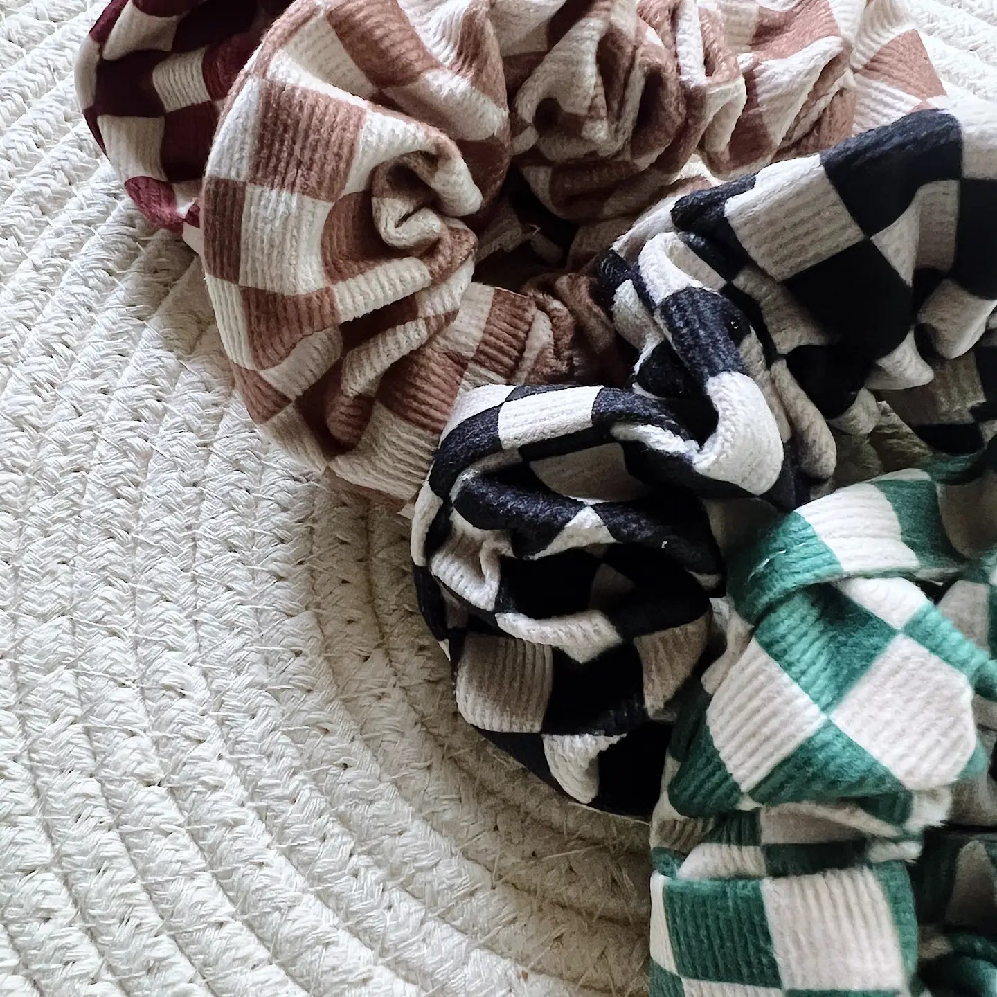 Checkered Scrunchie | Choose Color