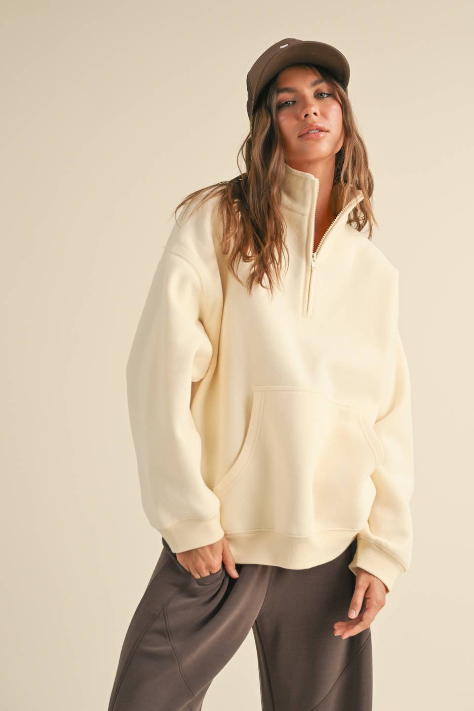 Fleece Oversized Pullover | Choose Color