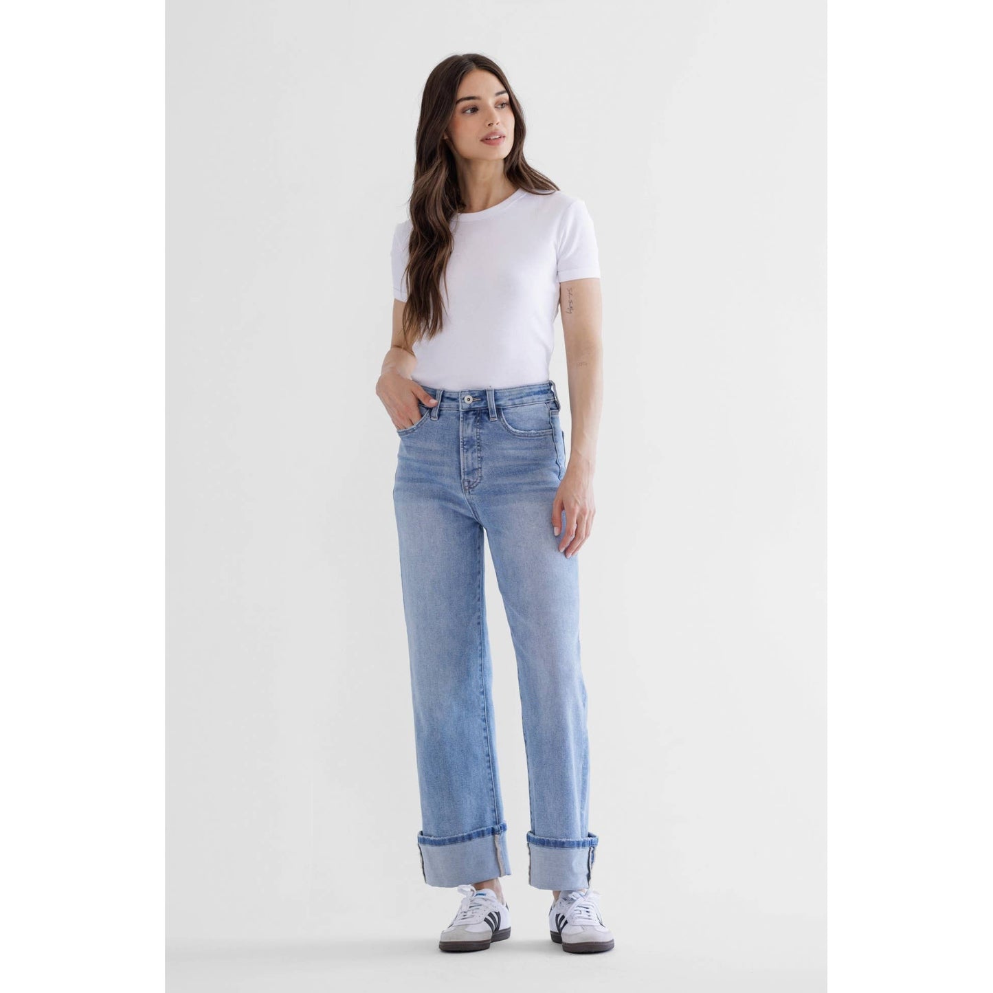 Mica Denim | Super High Wide Leg Jeans