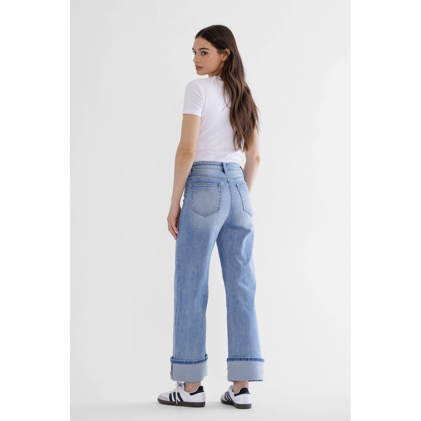 Mica Denim | Super High Wide Leg Jeans