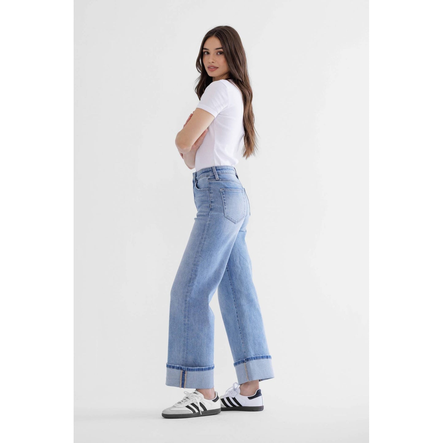 Mica Denim | Super High Wide Leg Jeans