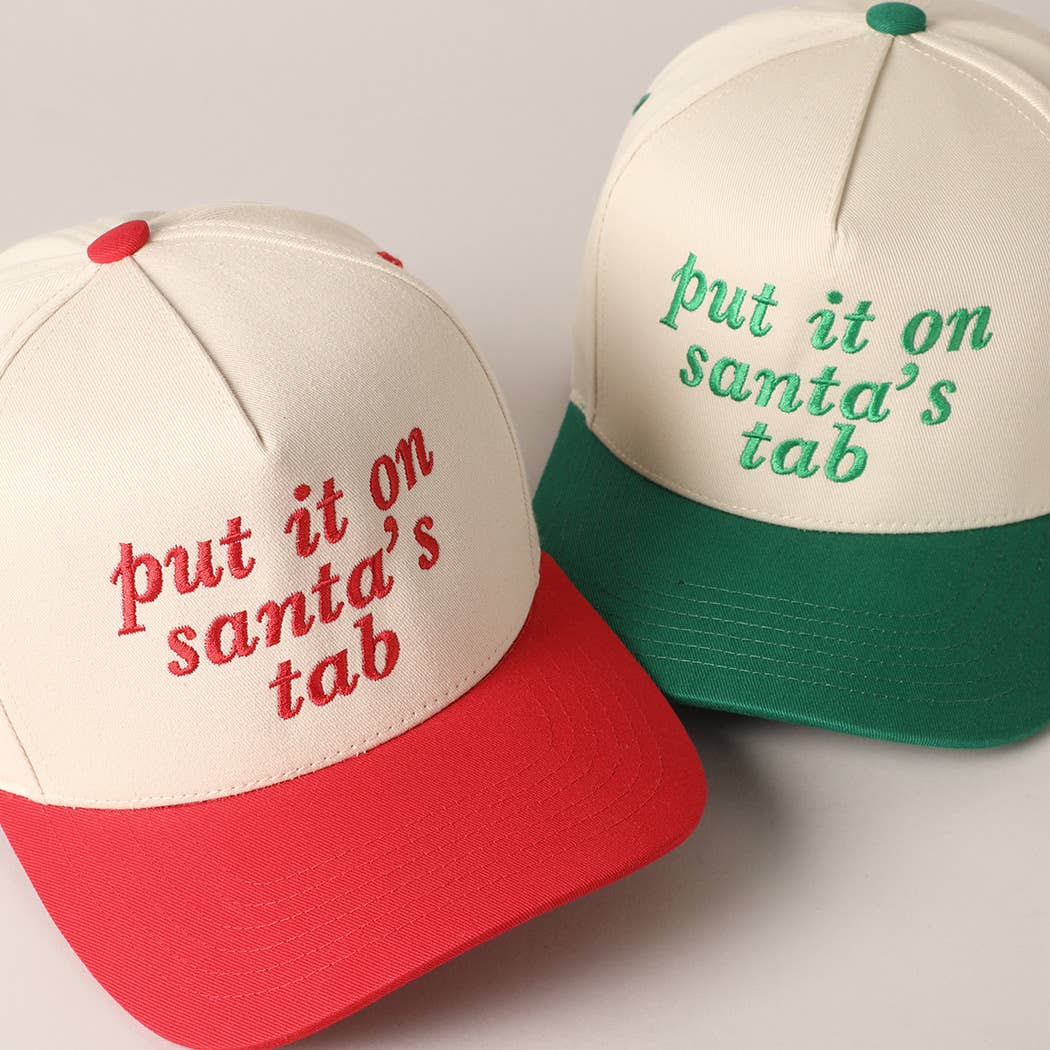 Put It On Santa's Tab Hat | Choose Color