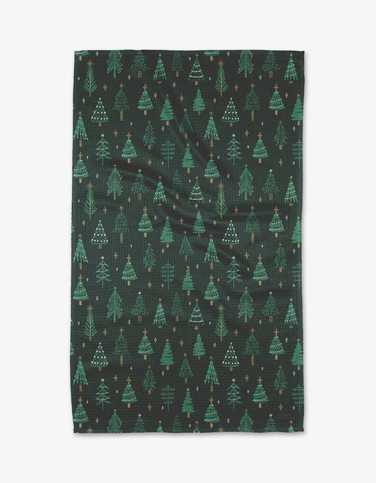 Geometry Pine Tea Towel