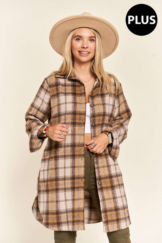 Plus Plaid Shacket