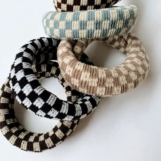 Checkered Hair Tie Pack