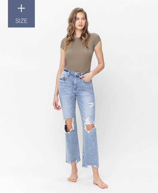 Plus 90's Super High Rise Straight Jeans