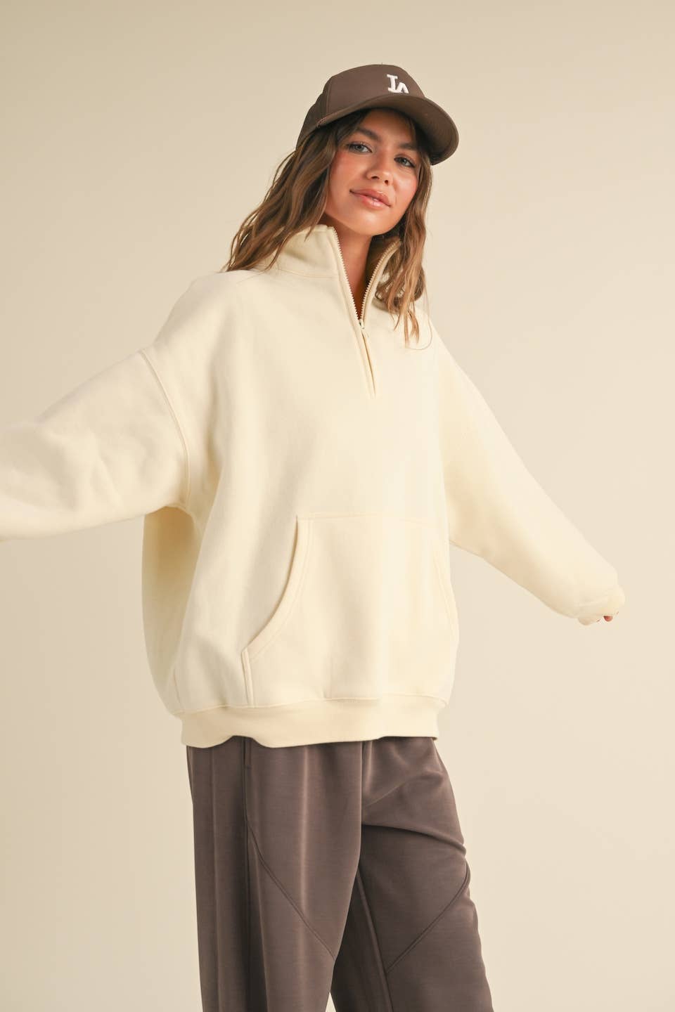 Fleece Oversized Pullover | Choose Color