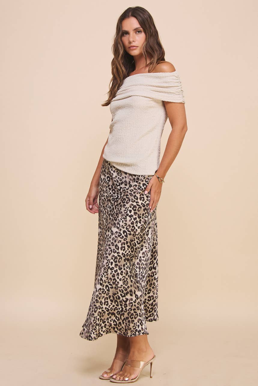 Leopard Midi Skirt