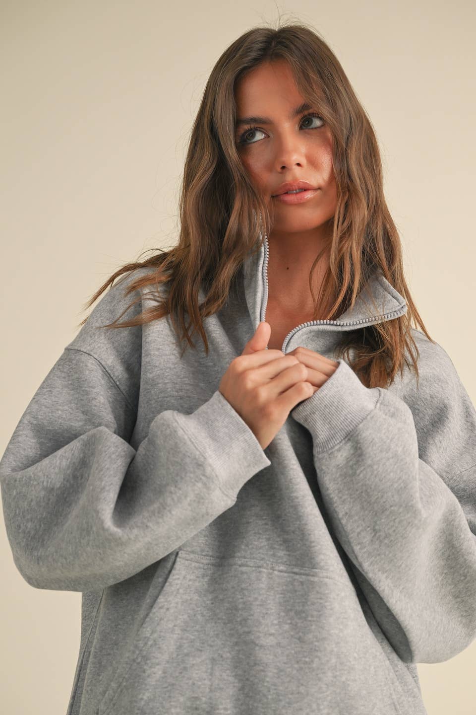 Fleece Oversized Pullover | Choose Color