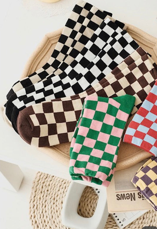 Checkered Socks | Choose Color