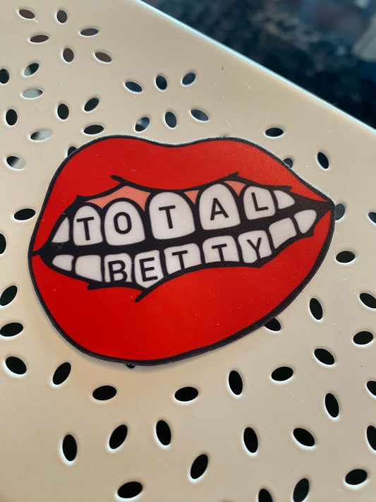 TOTAL BETTY Mouth Vinyl Sticker |FINAL SALE