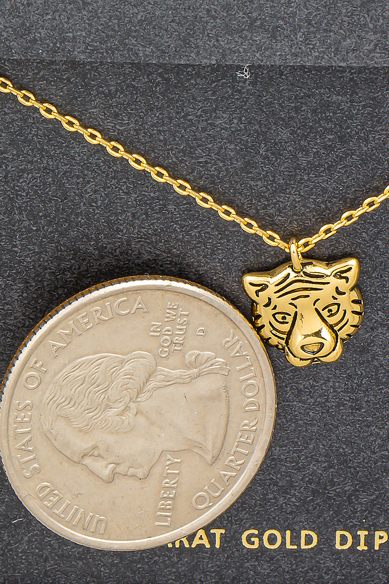 Tiger Necklace | Gold