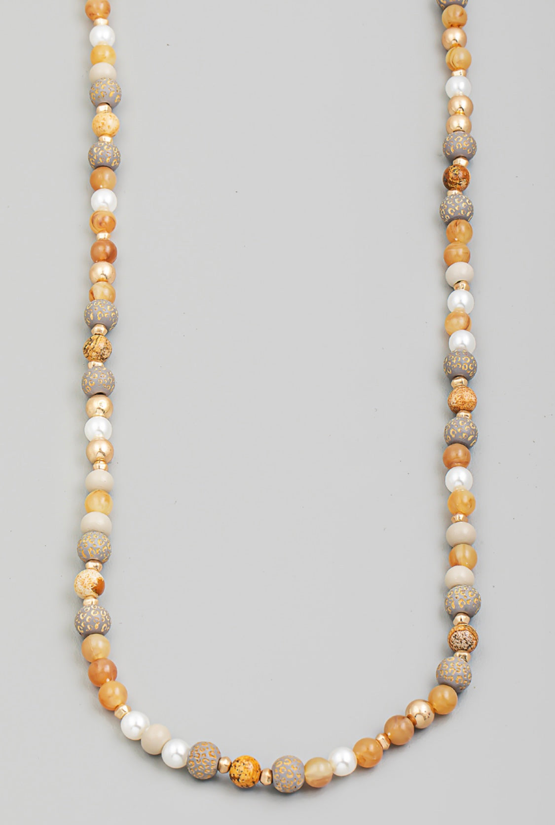 Assorted Beaded Long Necklace | Choose Color
